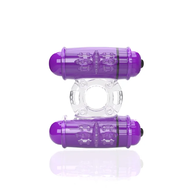 4B Double Wammy Dual Motor Vibrating Cock Ring By Screaming O - Grape — image 6 of 6