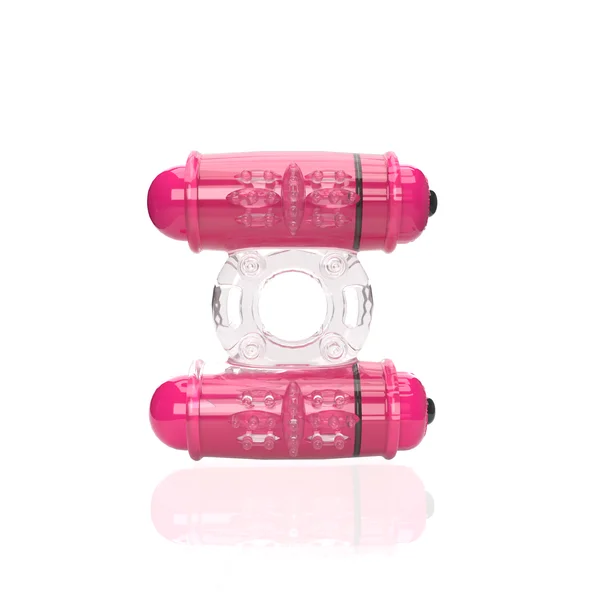 4B Double Wammy Dual Motor Vibrating Cock Ring By Screaming O - Strawberry — image 6 of 6