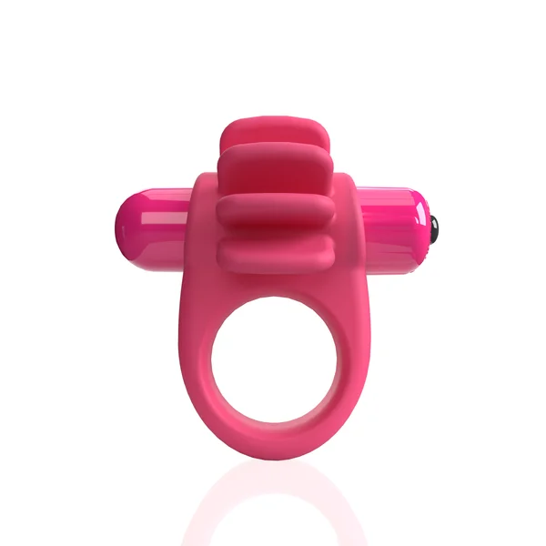 4B Skooch Vibrating Silicone Cock Ring By Screaming O - Strawberry — image 6 of 6