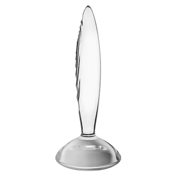Satisfyer 7.5" Sparkling Crystal Glass Anal Plug - Clear — image 13 of 16
