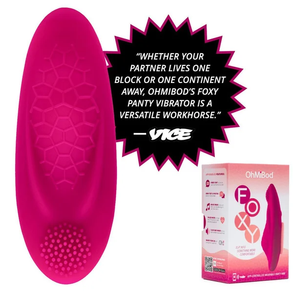OhMiBod Foxy Bluetooth App Enabled Silicone Waterproof Rechargeable Panty Vibrator — image 13 of 23