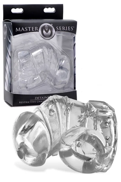 Master Series Rubber Chastity Cage with Nubs
