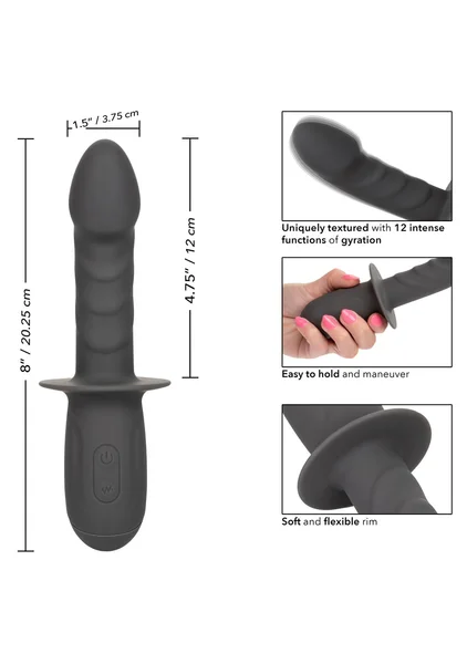 Ramrod Gyrating Rechargeable Waterproof Silicone Vibrating Anal Probe By CalExotics — image 23 of 25