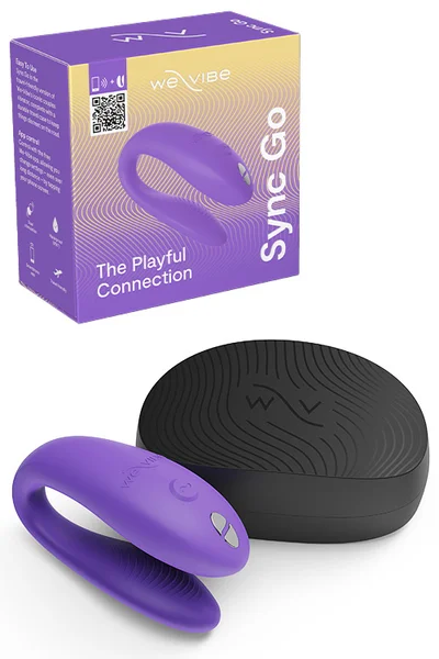 We-Vibe Sync Go App Controlled 3" Travel Couples Vibrator — image 13 of 24