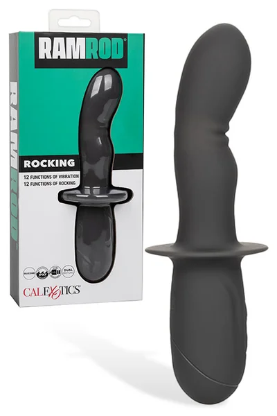 California Exotic Ramrod Rocking Probe 8" Vibrating Anal Dildo