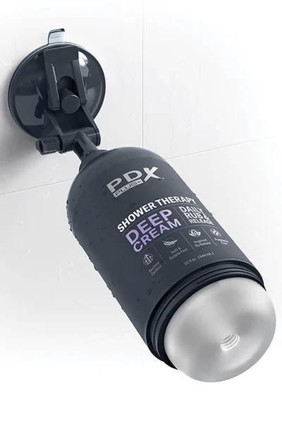 PDX Deep Cream 8.1" Discreet Shower Bottle Stroker — image 12 of 12