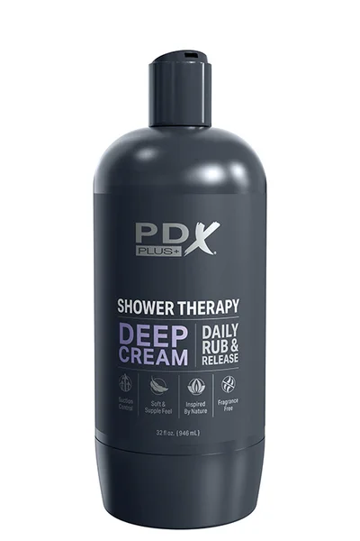 PDX Deep Cream 8.1" Discreet Shower Bottle Stroker — image 10 of 12