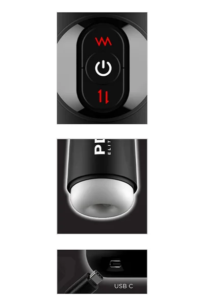 PDX Moto Milker 9.8" Thrusting & Vibrating Masturbator