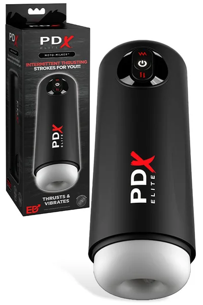 PDX Moto Milker 9.8" Thrusting & Vibrating Masturbator