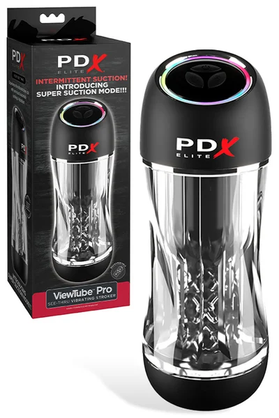 PDX ViewTube Pro See Through 9.1" Sucking & Vibrating Masturbator — image 4 of 9