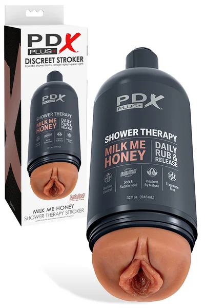 PDX Milk Me Honey 8.1" Discreet Shower Bottle Stroker — image 7 of 12