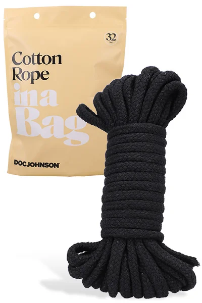Doc Johnson Black Cotton Rope In A Bag | 32' (9.75m) — image 3 of 4