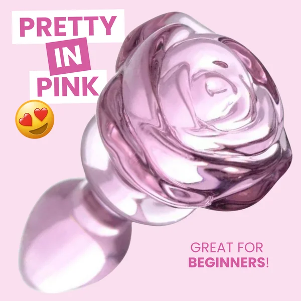 Bloom Rose Glass Anal Plug — image 4 of 7