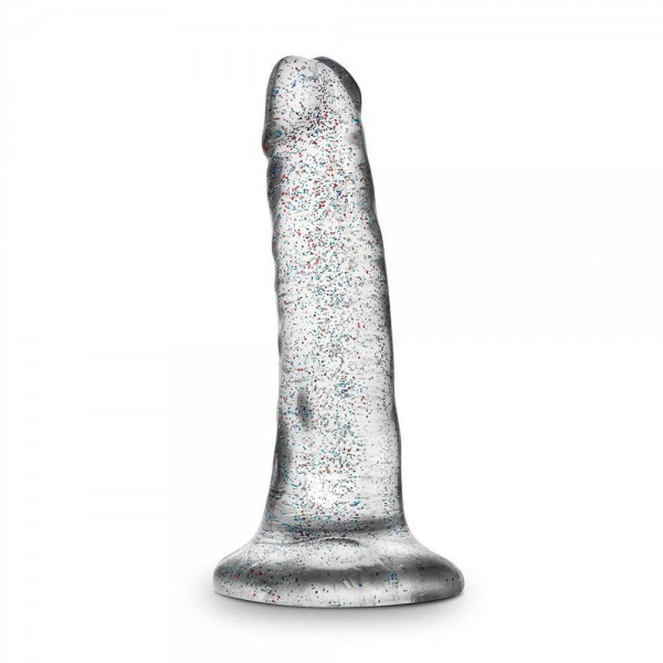 Blush Novelties Naturally Yours Glitter Dong - Clear