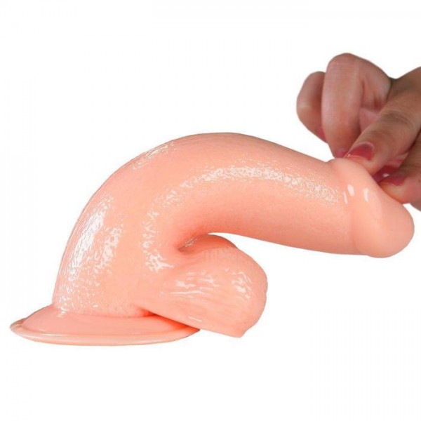 6" Vibrating Dildo With Balls — image 7 of 9