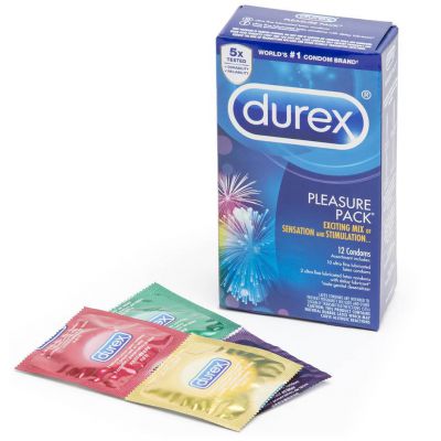 Durex Pleasure Pack Assorted Condoms 12 Count