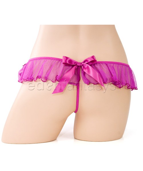 Bow back g-string