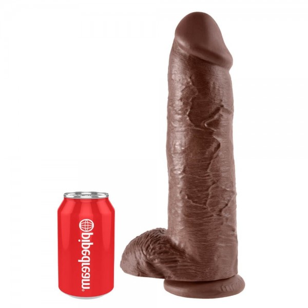 King Cock 12 Inch Realistic Dildo With Balls and Suction Cup
