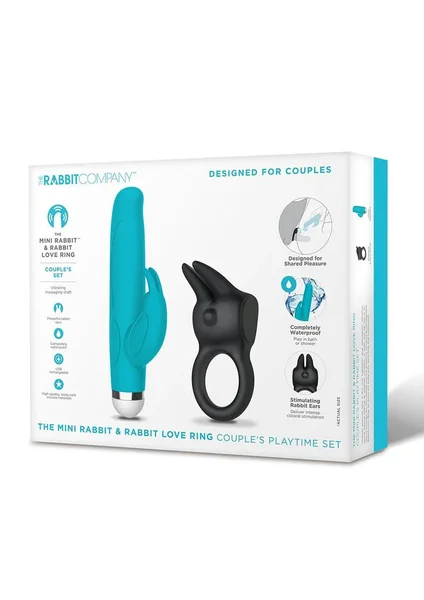 Mini Rabbit and Love Ring Vibrating Couple's Set