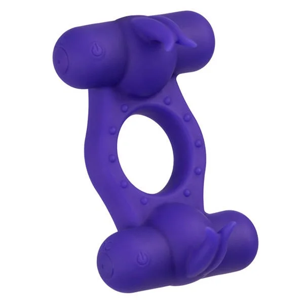 CalExotics Triple Orgasm Enhancer Silicone Cock Ring — image 12 of 16