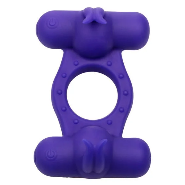 CalExotics Triple Orgasm Enhancer Silicone Cock Ring — image 13 of 16