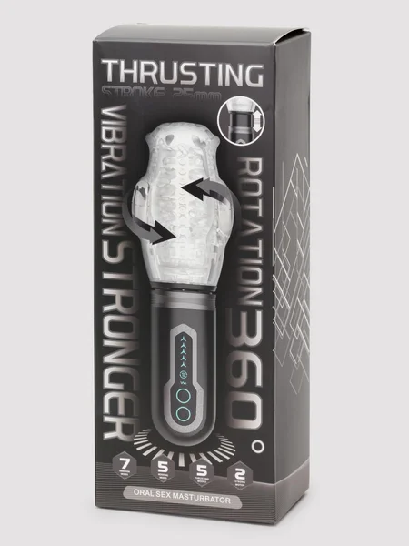 Male Rotating Thrusting Rechargeable Blowjob Masturbator — image 11 of 11