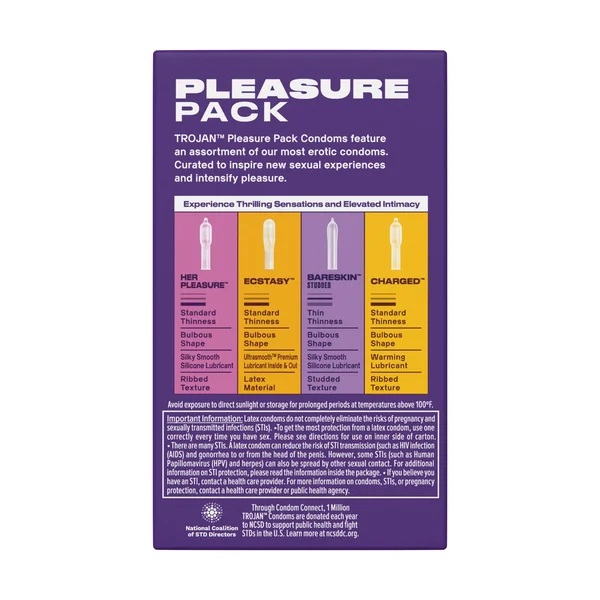 Trojan Pleasure Pack Condoms - 12 Pack — image 2 of 2