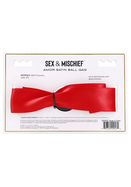 S&M Amor Satin Ball Gag — image 5 of 5