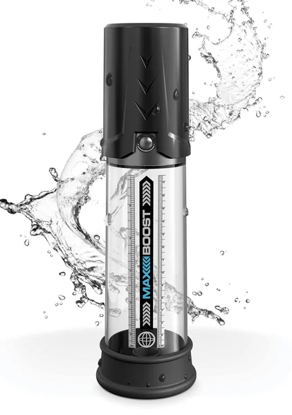 Pump Worx Max Boost Penis Pump By Pipedream - Black & Clear — image 10 of 12