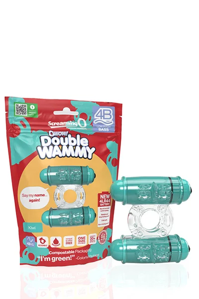 Screaming O Double Wammy Stretchy Bass Vibrating Cock Ring — image 9 of 12