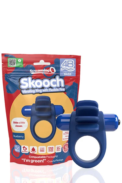 Screaming O Skooch Bass Stretchy Vibrating Cock Ring with Pleasure Fins — image 7 of 12