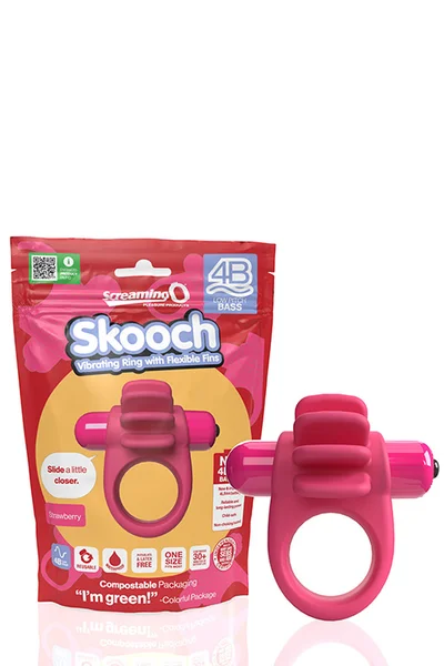 Screaming O Skooch Bass Stretchy Vibrating Cock Ring with Pleasure Fins — image 9 of 12