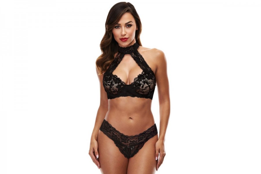 Baci 3166 Lace Halter Bikini Set