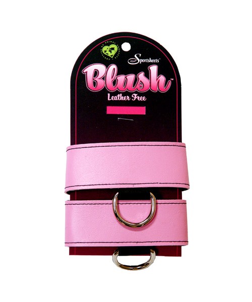 Blush wrist cuffs
