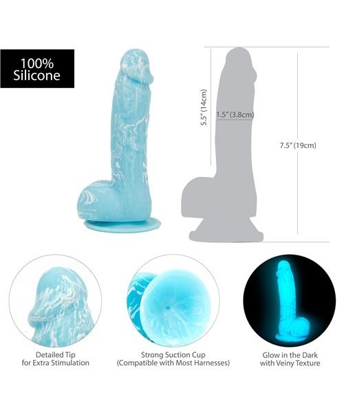 B.M.S. Enterprises Addiction Glow in the Dark 7.5"