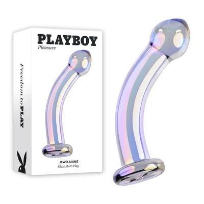 Playboy Pleasure Jewels King Multi Play Glass Dildo