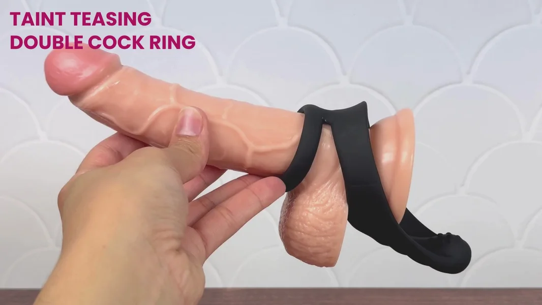 Double Cock Ring with Taint Teaser — image 3 of 5