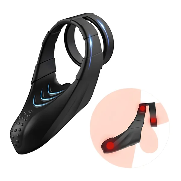 Sperm Locking Dual Cock Ring with Taint Teaser — image 9 of 19