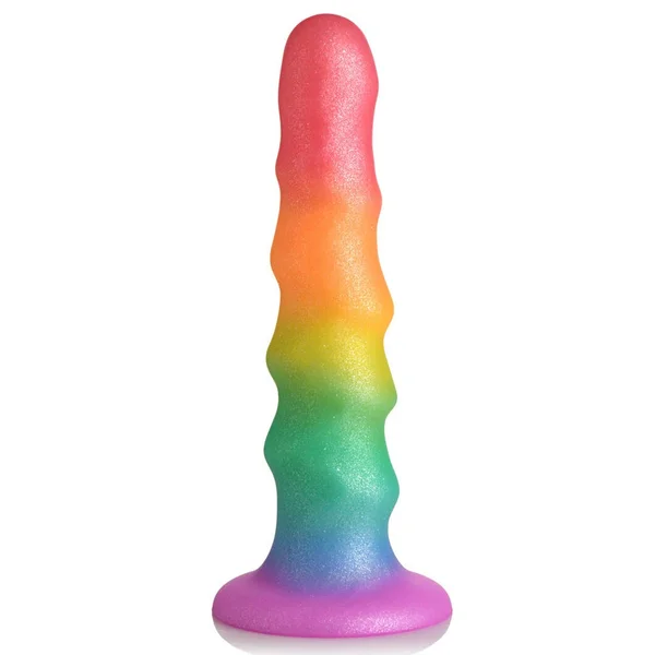 Simply Sweet 6.5-Inch Zigzag Rainbow Dildo — image 3 of 4