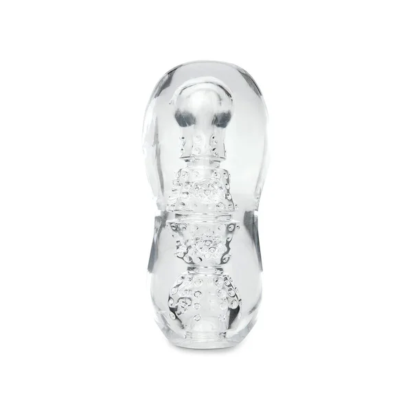 Zolo Gripz Dotted Squeezable Clear Stroker