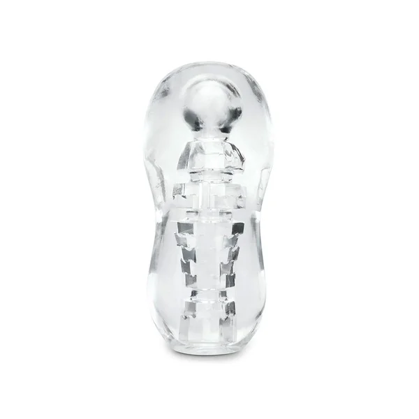 Zolo Gripz Spinner Squeezable Clear Stroker