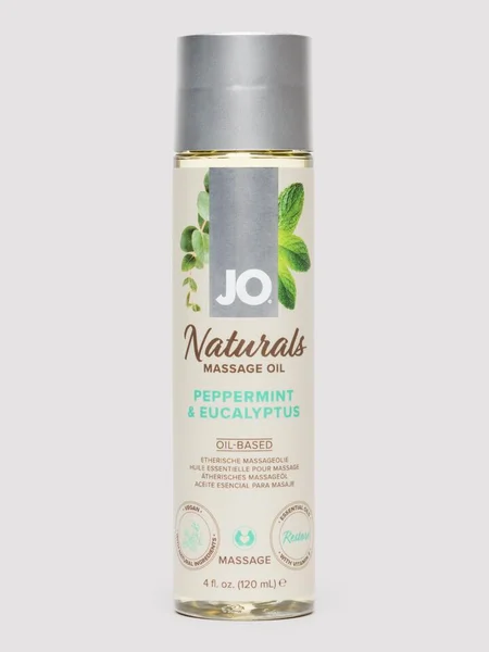 System JO Naturals Peppermint and Eucalyptus Massage Oil 120ml — image 3 of 3