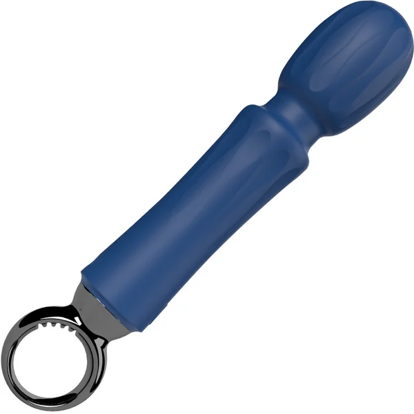 PrimO Wand Rechargeable Waterproof Silicone Vibrator By Screaming O - Blueberry — image 5 of 8