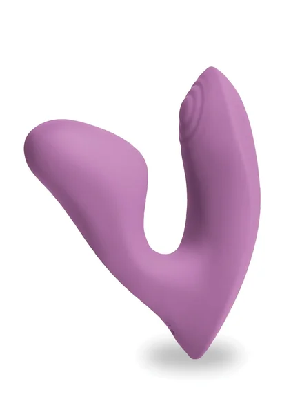 Desire Demure Dual Motor Rechargeable Silicone Wearable Dual Stimulation Vibrator - Lavender — image 10 of 15