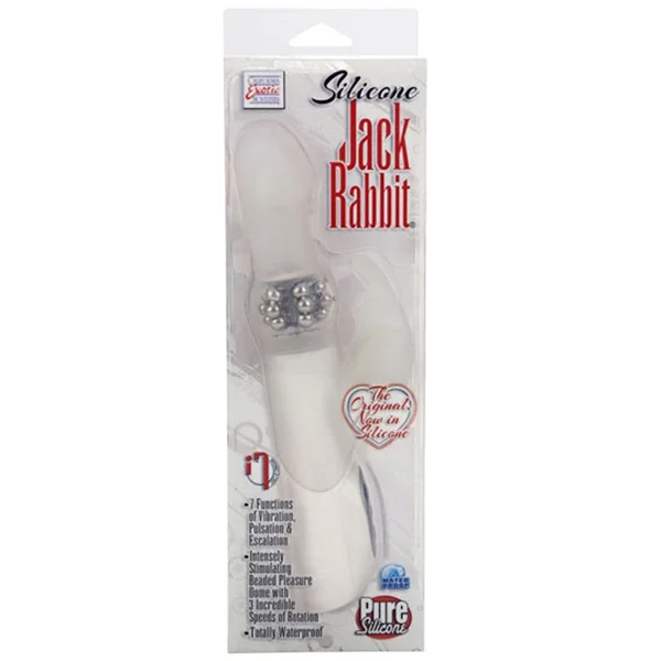 California Exotic Premium Silicone Jack Rabbit - White — image 4 of 4