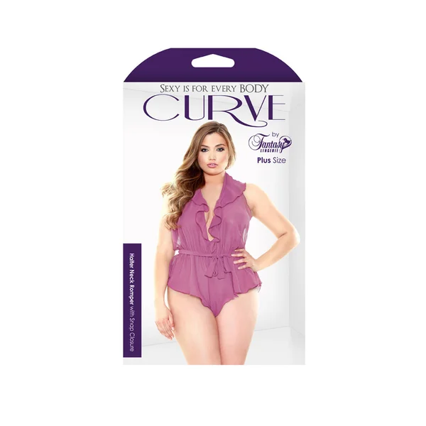 Curve Halter Neck Romper Orchid 3X/4X — image 6 of 6
