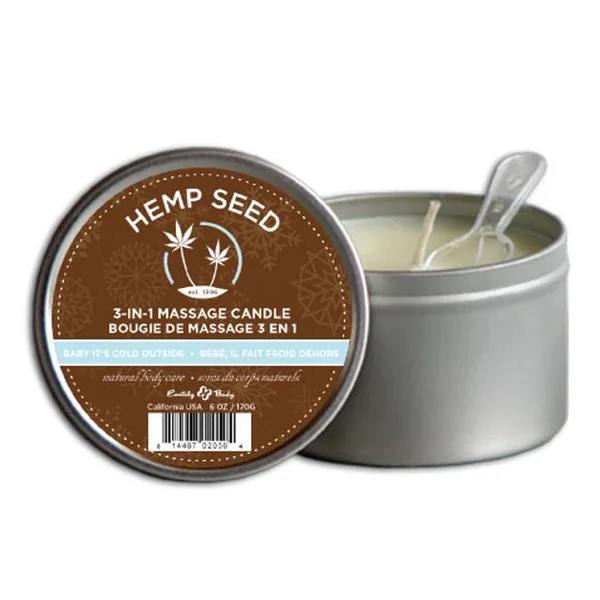 Earthly Body Massage Candle Baby Its Cold Out 6oz — image 2 of 2