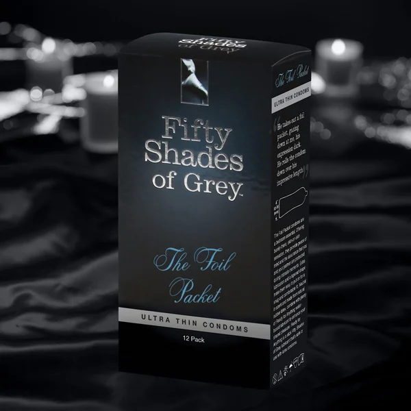 Fifty Shades Foil Packet Condoms (12/pk) — image 3 of 4