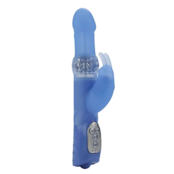 California Exotic Premium Silicone Jack Rabbit - Blue — image 3 of 4