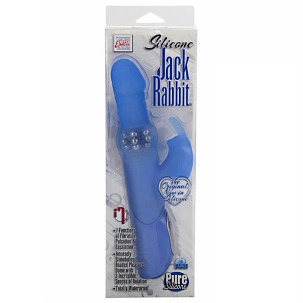 California Exotic Premium Silicone Jack Rabbit - Blue — image 4 of 4